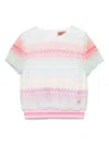 Missoni Zigzag-knit T-shirt In Fucsia