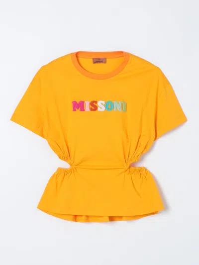 Missoni T-shirt  Kids Kids Color Mustard In 芥末黄