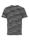 Missoni Man T-shirt Midnight Blue Size Xxl Cotton In Stripped