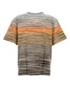 Missoni Slub Cotton Jersey T-shirt In Multicolor In Stripped