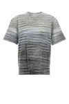 Missoni Man T-shirt Midnight Blue Size Xxl Cotton In Stripped