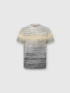 Missoni T-shirt With Faded Flame Pattern In Multi