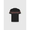 Missoni T-shirt With Maxi Chevron Insert In Black