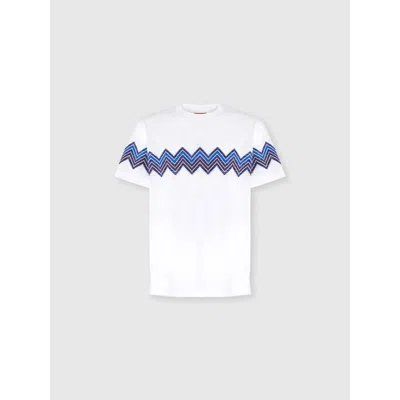 Missoni T-shirt With Maxi Chevron Insert In White