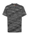 Missoni Man T-shirt Midnight Blue Size Xxl Cotton In Black