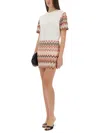 Missoni Handcrafted Chevron Crew Neck T-shirt In White