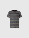 Missoni Man T-shirt Midnight Blue Size Xxl Cotton In Multicoloured