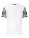 Missoni Short Sleeve T-shirt With Snake Pattern Insert In White