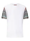 Missoni Short Sleeve T-shirt With Snake Pattern Insert In White