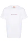 Missoni Crew Neck Embroidered Design Short Sleeves In White