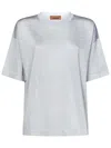 Missoni Oversized Crew Neck T-shirt In Gray