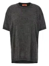 Missoni Metallic Crew Neck Knitwear T-shirt In Gray
