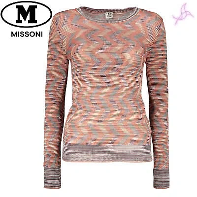 Pre-owned Missoni T-shirts  Ds22sn2gbk029f Woman Orange 139805 Clothing Original Out