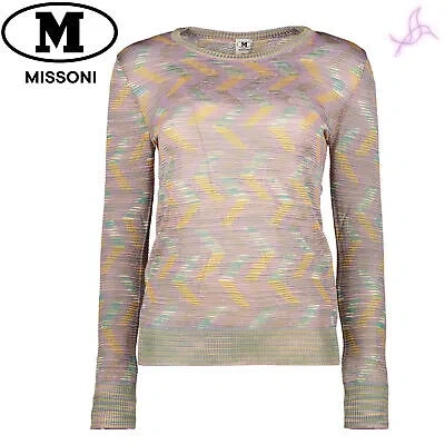 Pre-owned Missoni T-shirts  Ds22sn2gbk029f Woman Pink 139806 Clothing Original Outlet