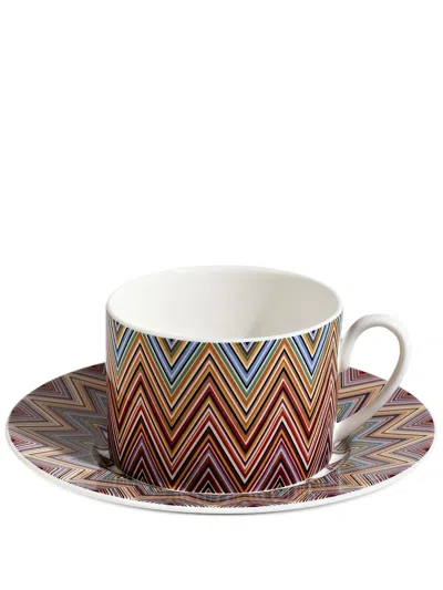 Missoni Tableware Multicolour Jarris Zig-zag Porcelain Tea Set