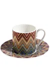 Missoni Tableware Zig Zag Coffee Cup (set Of 2) In Multicolour