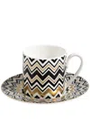 Missoni Tableware Zig Zag Coffee Cup (set Of 2) In Multicolour
