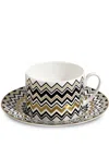 Missoni Tableware Zig Zag Teacup (set Of 2) In Multicolour