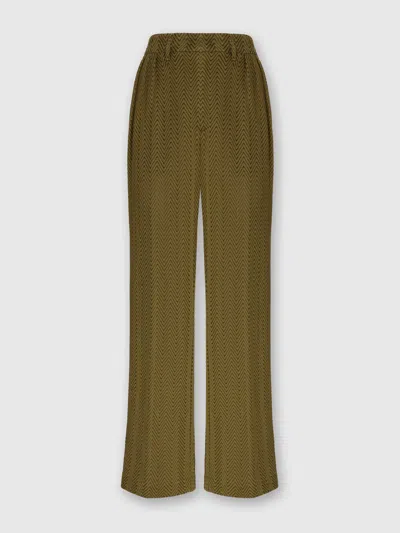 MISSONI MASSGESCHNEIDERTE HOSE MIT ZICKZACKMUSTER