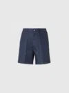 Missoni Tailored Shorts With Shiny Zigzag Pattern In Blue