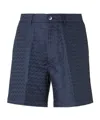 Missoni Tailored Shorts With Shiny Zigzag Pattern In Blue