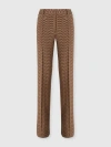 Missoni Tailored Trousers With Chevron Pattern In Burgundy