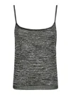 Missoni Deep Neckline Sequined Tank Top In Grey