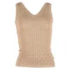 Missoni Tank Top In Beige Rayon In Beige