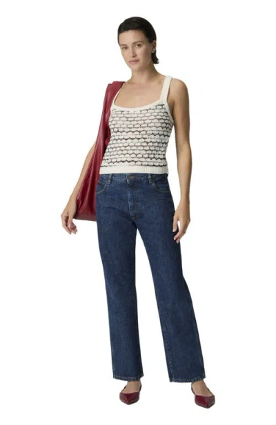 Missoni Tank Top In Cashmere And Viscose With Contrast Trims In White