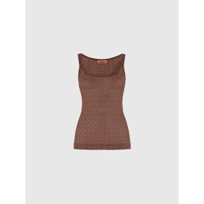 MISSONI MISSONI TANK TOP IN EMBROIDERED LACE