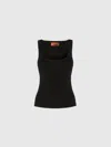 Missoni Metallic-threading Scoop-neck Tank Top In Black