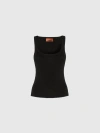 Missoni Metallic-threading Scoop-neck Tank Top In Black