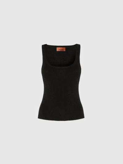 MISSONI MISSONI TANK TOP IN VISCOSE AND LAMÉ BLEND