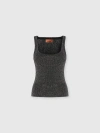 Missoni Scoop-neck Metallic-effect Tank Top In Black