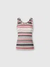 Missoni Tanktop Mit Zickzackmuster Aus Lamé Mit Gezacktem Lamé-muster In Multicoloured