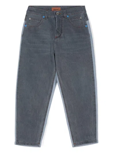 Missoni Kids' Tapered Jeans In Blue