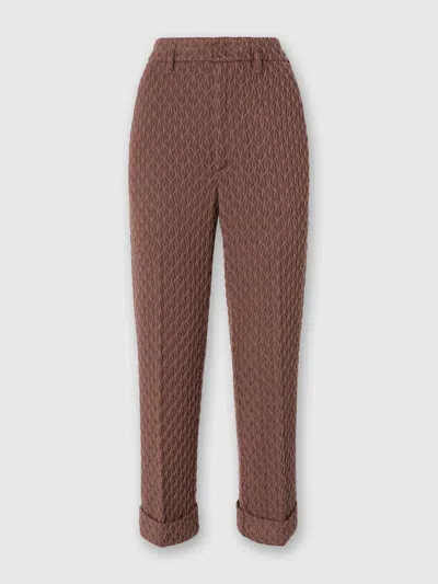 MISSONI TAPERED-HOSE AUS STRUKTURIERTER SPITZE