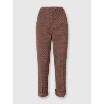 Missoni Tapered Pants In Embroidered Lace In Brown