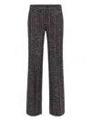 Missoni Tartan Pattern Sequin Straight Leg Trousers In Multi