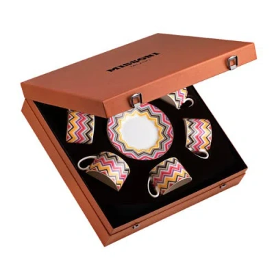 Missoni Tea Cup & Saucer Set Of 6 In Luxury Box