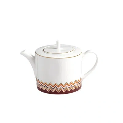 Missoni Tea Pot Or Coffee Pot Iconic In White