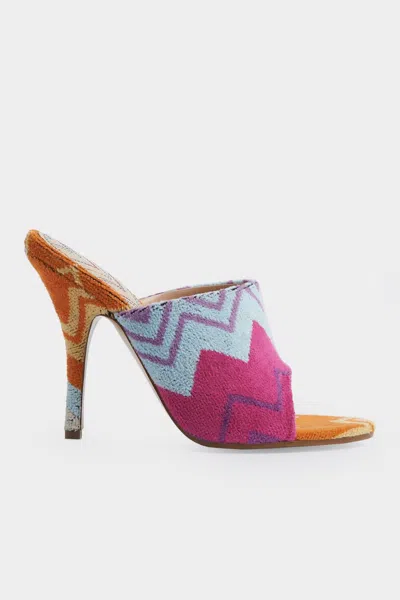 Missoni Woman Sandals Fuchsia Size 8 Textile Fibers In Pink