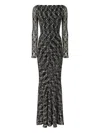 Missoni Textured Black Midi Dress With Fitted Silhouette In Black