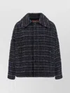 Missoni Textured Fabric Collared Long Sleeve Overshirt In Multi