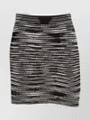 Missoni Textured Knee-length Skirt Featuring Stripes In Brown