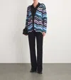 Missoni Zigzag Greek Pattern Cardigan And Belt In Multi