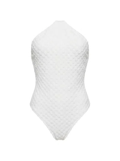 Missoni Textured Swimsuit In White