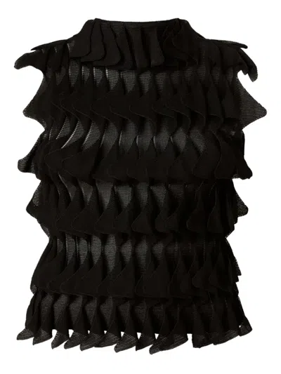 Missoni Textured Top In Black