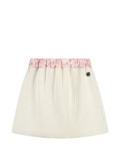Missoni Kids' Textured Trim Skirt In Neutral