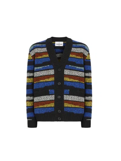 MISSONI THE PURE WOOL CARDIGAN WITH INTARSIA